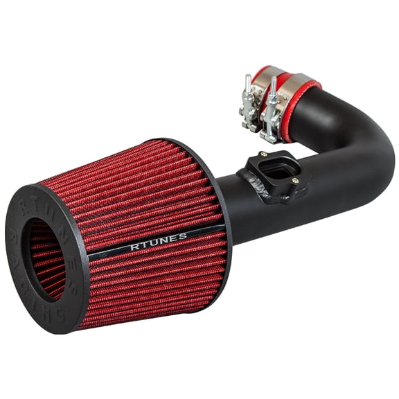 RTUNES RACING BLACK PIPE SHORT RAM AIR INTAKE   FILTER Compatible For Chevy 11-16 Cruze / 12-16 Sonic 1.4L Turbo