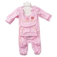 thumbnail image 4 of Ketyyh-chn99 0-3 Months Baby Girl Clothes Baby Stuff For Newborn 2 Short-Sleeved Jumpsuits+Long-Sleeved Jumpsuit+Pants+Bib+Hat 6PCS Size for 0-3 Months,Pink, 4 of 5