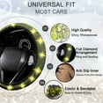 thumbnail image 5 of 27-Piece Yellow Bling Car Accessories Set - Universal Fit Steering Wheel Covers, License Plate Frame, Phone Holder, Car Coasters, 5 of 17