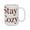 white, variant on "Stay Cozy" 15oz Warmth-Inspired Ceramic Mug - Cozy Gift for Office & Home