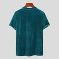 thumbnail image 4 of INCERUN Men's Summer Casual Short Sleeve Pleuche Crew Neck Tee Tops T-shirts, 4 of 11