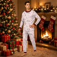 thumbnail image 2 of Lvotionpl 2026 Matching Family Christmas Pjs, Matching Christmas Pajamas Long Sleeve Top & Pants Set Matching Holiday Family Pajama Xmas Sets, 2 of 6