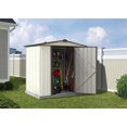 thumbnail image 4 of EZEE Shed Steel Storage 6 x 5 ft. Galvanized Low Gable Cream with Charcoal Trim, 4 of 6