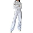 thumbnail image 2 of Conjunto Deportivo de Dos Piezas para Mujer, Ideal para Otoño Incluye Sudadera de Larga con Cremallera y Pantalón Gris L, 2 of 8