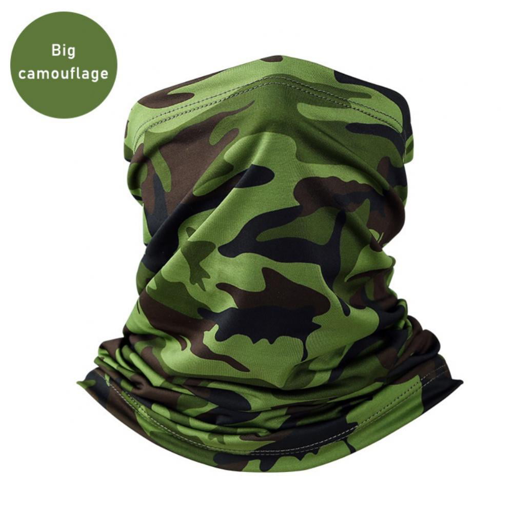 Camouflage Cooling Neck Gaiter Breathable Face Cover UV Protection Bandana Scarf 