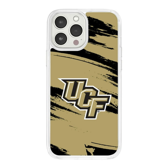 Central Florida UCF Knights HD Phone Case Compatible with MagSafe Apple iPhone 15 Pro Max (Paint Stripe) by Affinity Bands