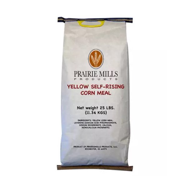 Prairie Mills Yellow SelfRising Corn Meal (25 lbs.)