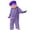 Dark Purple, variant on Boys Girls Big Mouth Green Silly Onesie Toddler Plush Fleece Hooded Outfit Loungewear Kids Funny Frog One Piece Pajamas 8-10 Years