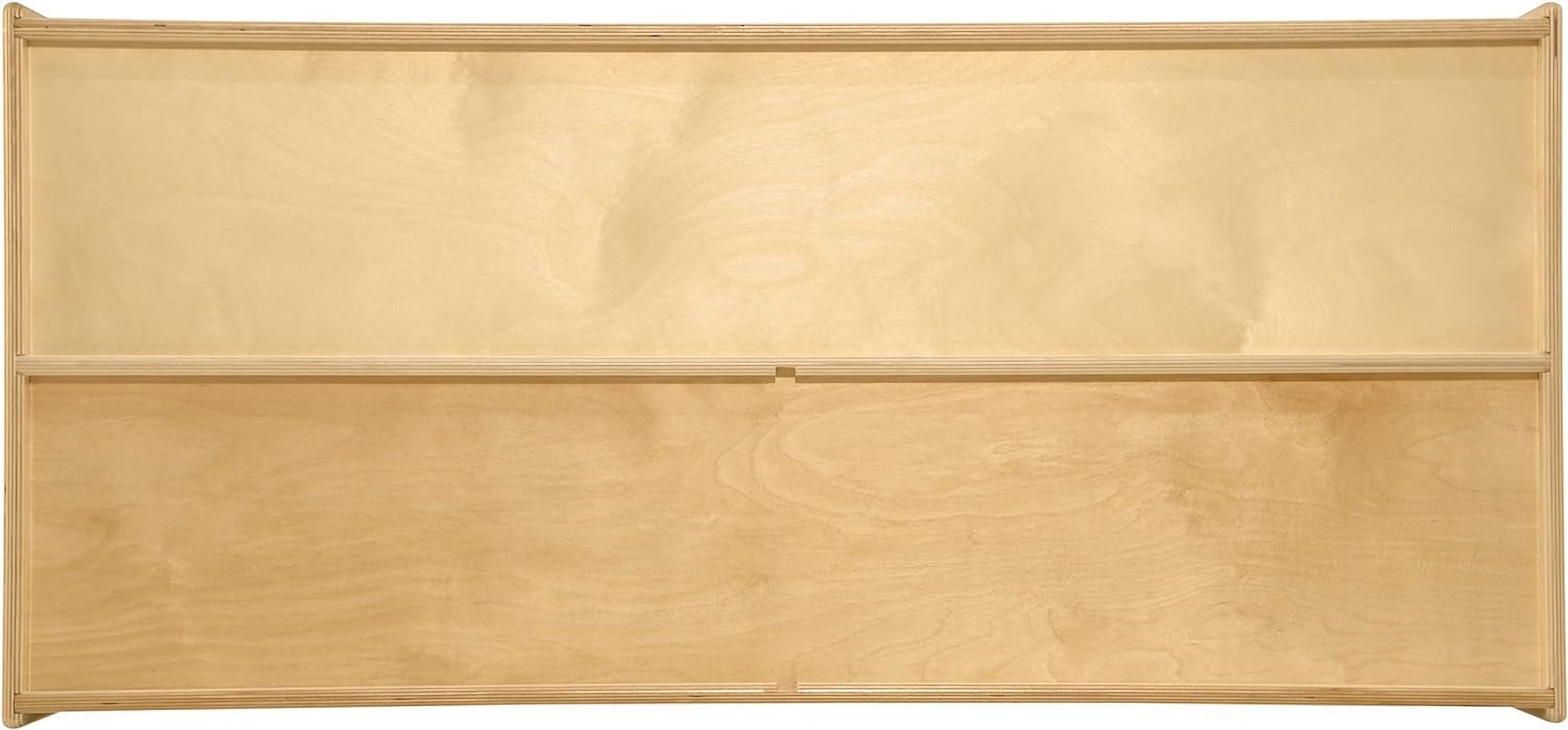 RRI Goods 2-Shelf Kids Bookshelf & Toy Storage Organizer, 3-Section Montessori Shelves