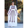 thumbnail image 4 of White embroidered cotton Caftan, Egyptian cotton Materials: Egyptian cotton, Size: M, Color: White, 4 of 4