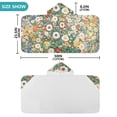 thumbnail image 4 of Yayeee Kids Hooded Towels Toddler Soft Absorbent Beach Bathing Wrap 50" x 23.5", Beige Floral Garden, 4 of 5