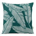 thumbnail image 1 of VargottamSquare Pillow Cover - Decorative Pillow Covers16x16 Inches,PrintedTeal BlueThemePillowcase, DecorativeSquareCushionCovers, 1 of 1