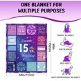 thumbnail image 5 of 15 Year Old Girl Gifts for Birthday, Teenage Girls Birthday Gifts Blanket 50" x 60", 15th Birthday Decorations for Girls, 15 Year Old Girl Birthday Gift Ideas, Birthday Gifts for Daughter Sister, 5 of 6