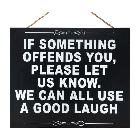 JennyGems, If Something Offends You, Wood Sign, 10 X 12 Inches, Bar Sign, Mancave and Garage Decor, Wall Hanging