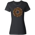 thumbnail image 3 of Inktastic Brown Donut, Donut With Colorful Sprinkles, Frosting Women's T-Shirt, 3 of 5