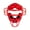 Red, variant on Mizuno Samurai Baseball Catcher's Mask