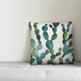 thumbnail image 2 of Creative Products Watercolor Cactus 18x18 Spun Poly Pillow, 2 of 2