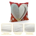 thumbnail image 4 of YINGXI Valentines Day , White Decor Throw Pillows Square Holiday Decorative Outdoor Cushion Case for Couch 22x22in, 4 of 5