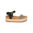 thumbnail image 2 of Women Ribbon Weave Open Toe Band Espadrille Flatform Sandal 18808, 2 of 6