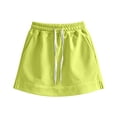 thumbnail image 3 of Pounoo Womens Skorts Elastic Waist Drawstring A Line Tennis Skirt Plain Womens Skirt Casual Fit Sports Wear Stretchy Womens Bottoms, 3 of 8