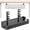 Black, variant on Adjustable No-Drill Under-Desk Cable Organizer Clamp on Metal Mesh Tray Cord Wire Management Basket Power Strip Holder Rack for Home Office Computer Standing Desk Accessories