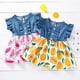 thumbnail image 2 of Ropa para niña pequeña, vestido de verano con volantes, sin mangas, con lazo, falda Floral empalmada, trajes de verano para niñas pequeñas Sailing Electrónica, 2 of 6