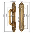 thumbnail image 1 of 2 European Style Door Handles, Door Handle, Metal, 1 of 5
