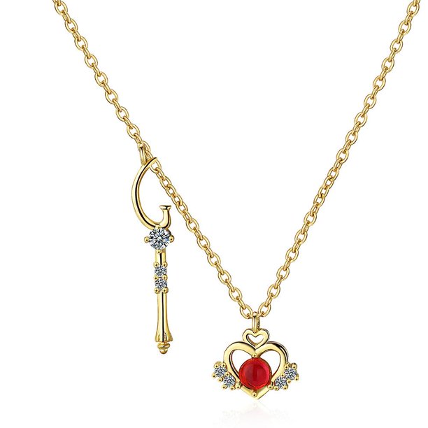 Colgante con forma de corazón de circonita cúbica y cadena de oro para niñas, collar sencillo y bonito en forma de Y para mujer o novia, plateado