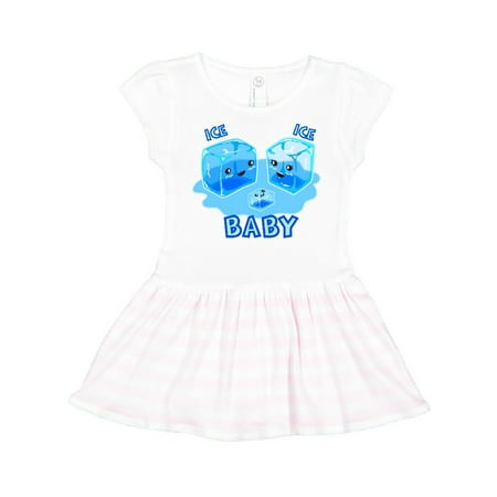 

Inktastic Ice Ice Baby Gift Toddler Girl Dress
