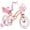 Peach, variant on Glerc Petal Girls Bike, 14 Inch Kids Bike for Ages 3-5 Years Old, Princess Style Kids Bicycle with Training Wheels & Basket & Streamers, Pink