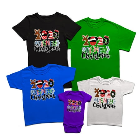 

Christmas Family Matching Shirts Perfect Gift 12 Months Onesie Red Mickey