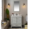 thumbnail image 6 of Nera Collection 30'' Gray Bathroom Vanity with Quartz Countertop and Sink, 6 of 10