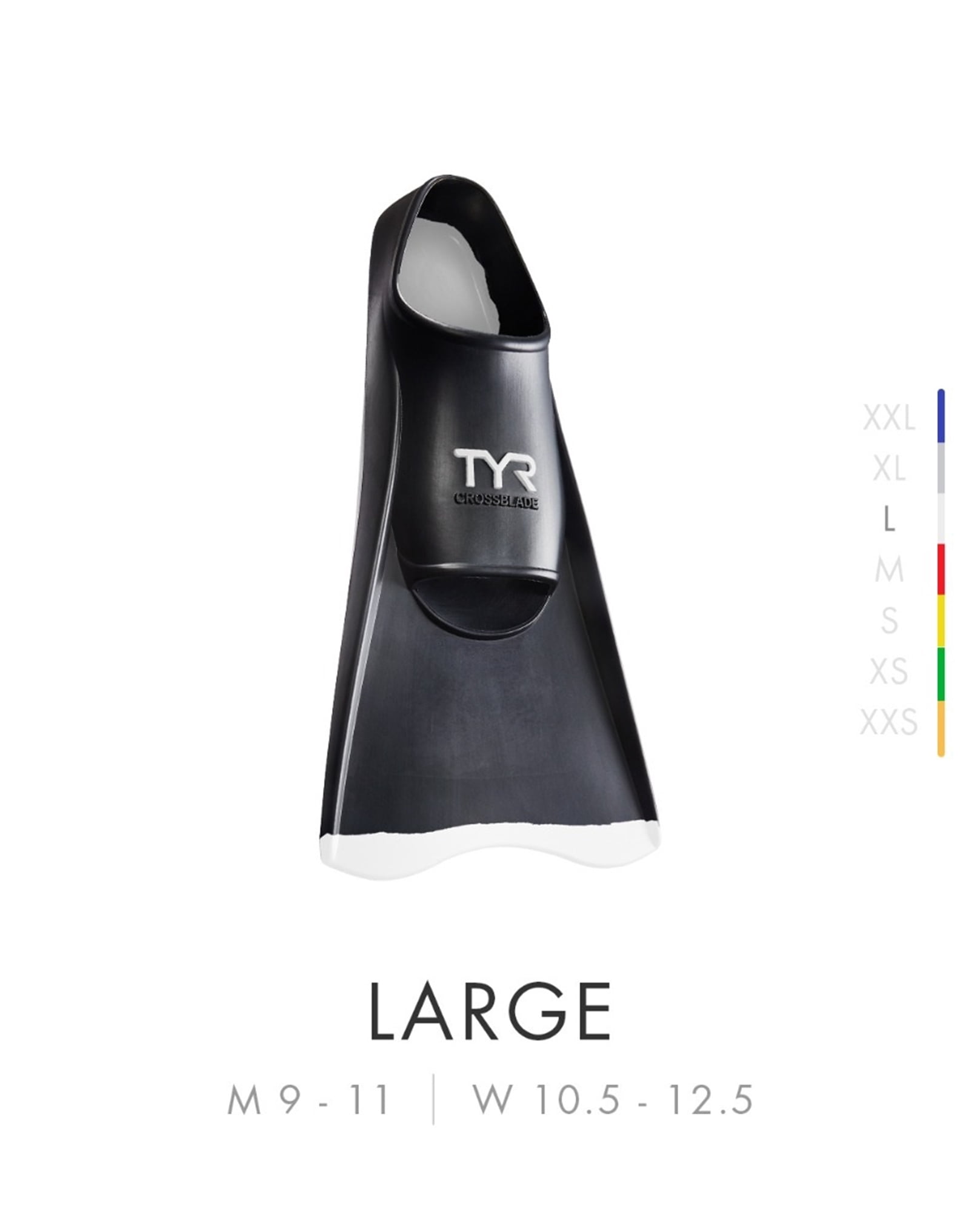 TYR Crossblade Fins 2.0 - Large, White
