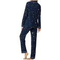 thumbnail image 7 of Ashirexll Womens Winter Sets, Fuzzy Pajamas for Women, Long Sleeve Long Pants Couple Pajamas Home Clothes Set for Women, 7 of 7
