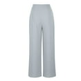 thumbnail image 4 of Annhoo Wide Leg Pants for Women Pleated Work High Waisted Lounge Business Pants Going Out Flowy Trendy Trousers with Pockets, 4 of 5