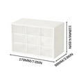 thumbnail image 3 of JoyMoreHome Drawer Organizer for Desk, Desktop Drawer Organizer with 9 Clear Drawers, Plastic Desktop Craft Storage Box for Desk Office Home, 3 of 6