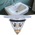 thumbnail image 3 of Colador De Drenaje Para Fregadero De Baño, Tapón De Drenaje Firmemente Conectado Para Lavabos Para Baños, 3 of 7
