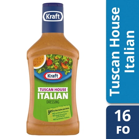 Kraft Tuscan House Italian Salad Dressing, 16 fl oz Bottle - Walmart.com