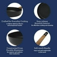 thumbnail image 6 of Oster Oxburg 12 Inch Nonstick Aluminum Frying Pan in Black, 6 of 7