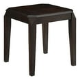 thumbnail image 2 of Solid Wooden End Table With Beveled Corners, Walnut Brown, 2 of 2