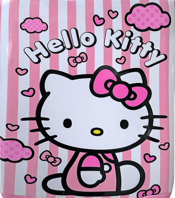 Hello Kitty 20-Inch Hard-Sided Luggage with 4 Spinner Wheels, Lightweight Durable Travel Suitcase, Smooth Rolling, Carry-On Size, Pink