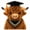 Brown Doctor, variant on ReedCA Highland Cow Stuffed Animal Plush Toy for Kids, 10.5 Inch
