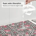 thumbnail image 5 of Sikiie Rose Mix Leopard 3 Dish Drying Mat, Kitchen Counter Mat, Self Drying Mat for Kitchen Counter Dish Drying Pad ,for Dishes, Utensils, Pots and Pans（24" x 18"）, 5 of 7