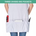 thumbnail image 2 of Pakyozj 2 Pack 3 Pockets Adjustable Bib Apron Chef Kitchen Cooking Aprons for Women Men, 2 of 7