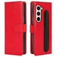 thumbnail image 2 of for Samsung Galaxy Z Fold 5 Case, Galaxy Z Fold 5 Wallet Case with S Pen Holder Card Holder Kickstand Magnetic PU Leather Flip Case Wallet for Samsung Galaxy Z Fold 5 5G, Red, 2 of 7
