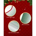 thumbnail image 6 of Hunter Green White Ombre Christmas Tree Skirt 36 Inches Large Christmas Skirt Tree, Modern Abstract Gradient Color Art Tree Skirt Christmas Decorations for Fireplace Party Holidays Indoor Outdoor, 6 of 7