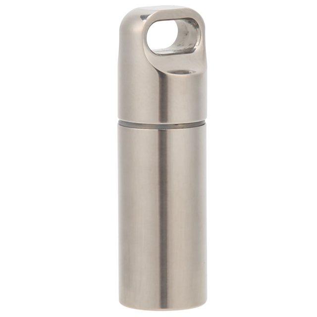 Porte-médicaments Portable, Mini Conteneur de Médicaments Léger, Étui à Médicaments en Alliage, pour Extérieur Maison