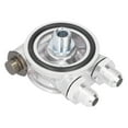 thumbnail image 4 of Oil Cooler Filter Sandwich Plate Thermostat Adapter Set 3/4in 16‑UNF AN10 M18x1.5mm Fitting Universal for Car, 4 of 9