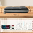 thumbnail image 2 of Étui de Transport pour Nintendo Switch 2, Design de Mécha Blindé, Coque Rigide Imperméable Portable, Sac de Transport de Voyage pour Rangement de Jeux avec 2 Protecteurs d'Écran - Noir, 2 of 7