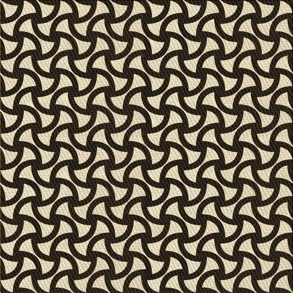 Ahgly Company Indoor Square Patterned Midnight Gray Area Rugs, 8' Square